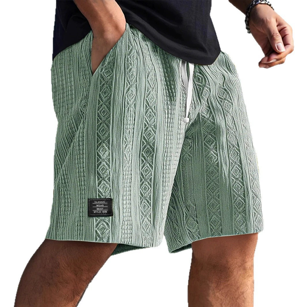 Herren Shorts | Locker | Mit Kordelzug Texture | Sommer