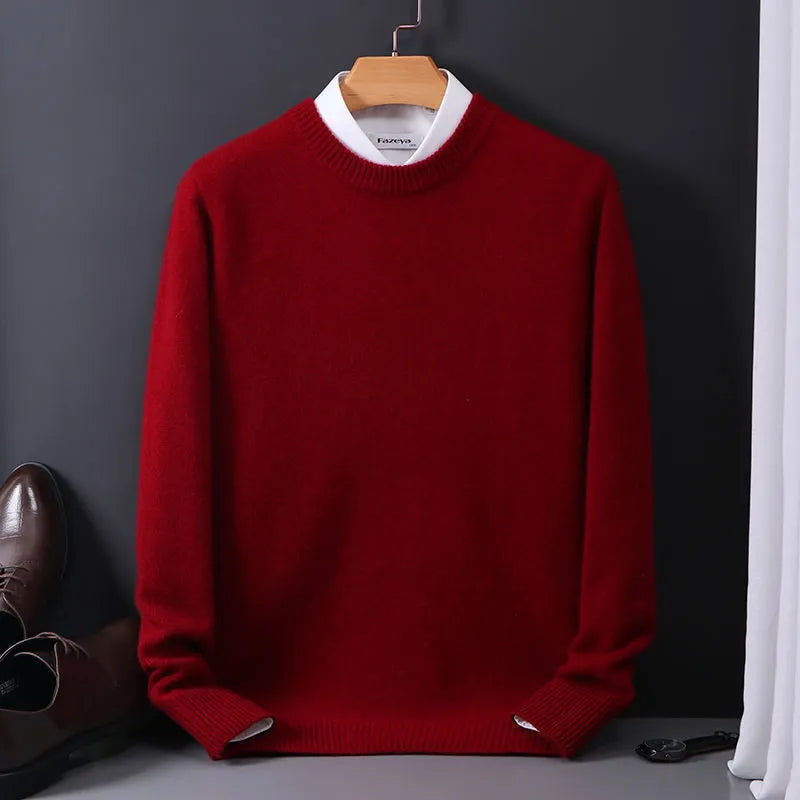 Pullover Herren | Kaschmir Pullover Style | Regular Fit Rundhals