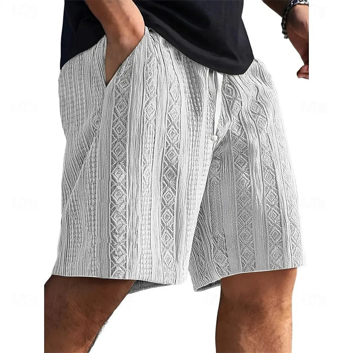 Herren Shorts | Gerader Schnitt | Strukturmuster | Sommer