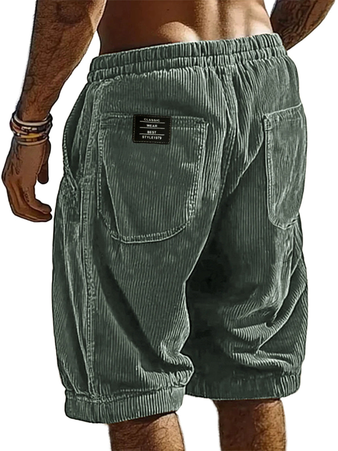 Herren Shorts | Straight | Mit Kordelzug Label | Sommer
