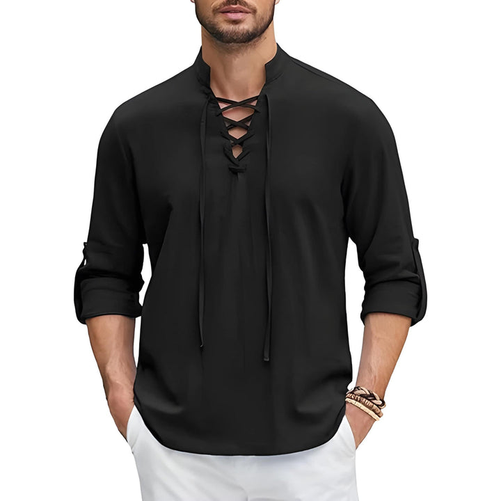 Herren Top | Straight | Mit Schnürung | Sommer