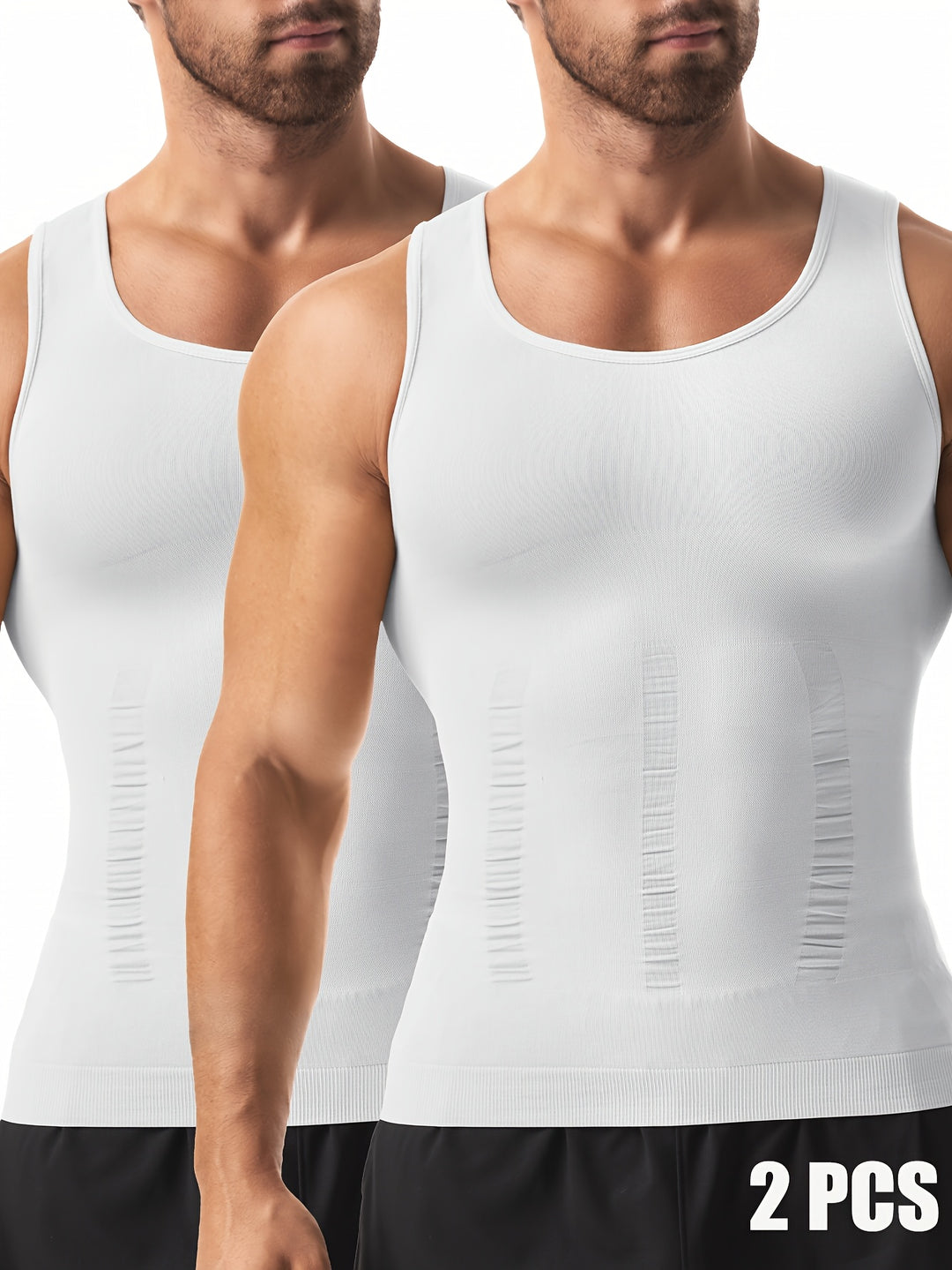 Herren Tops | Slimfit | Ärmellos | Sommer | 2 Stück