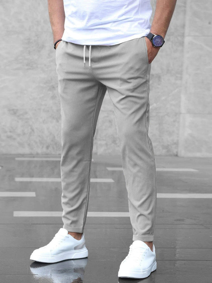 Herren Hose | Schmale Passform | Mit Kordelzug | Sommer