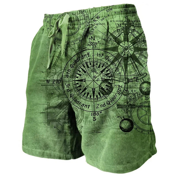 Herren Shorts | Retro | Mit Kordelzug | Sommer