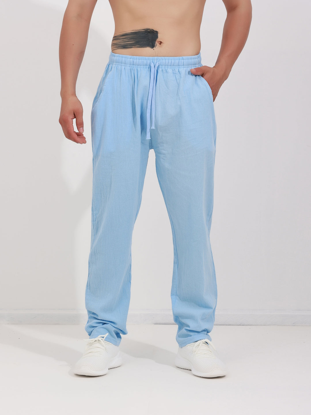 Herren Hose | Weite Passform | Kordelzug Bund | Sommer