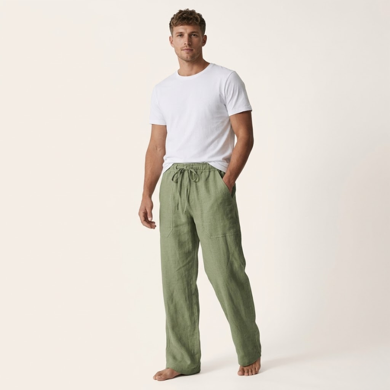 Herren Hose | Straight | Kordelzug | Sommer
