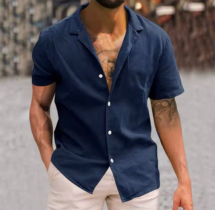 Herren Shirt | Slimfit | Mit Knöpfen | Sommer