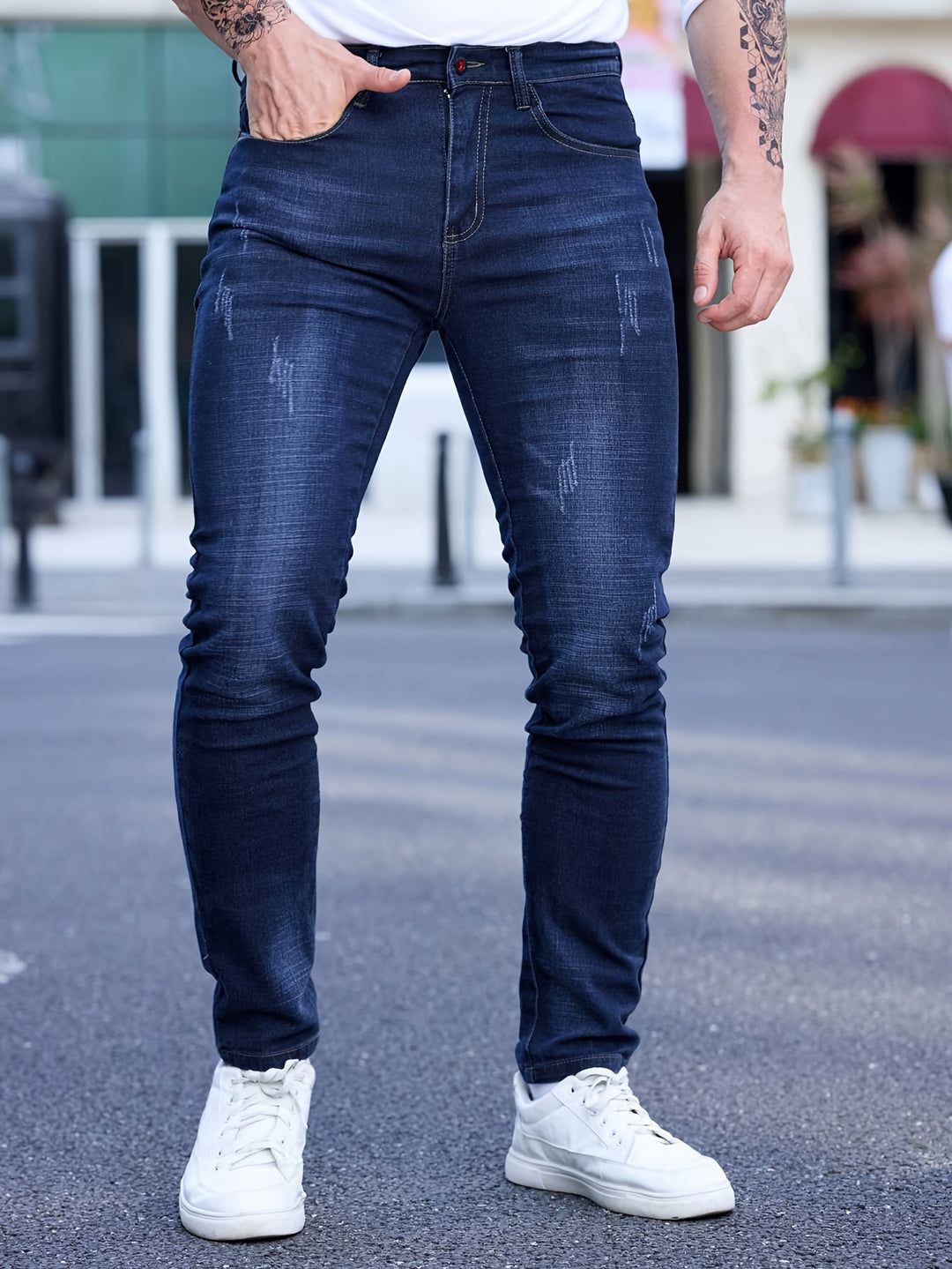 Herren Skinny Fit Jeans | Leicht & Bequem | Stilvolle Denim für Alle Jahreszeiten