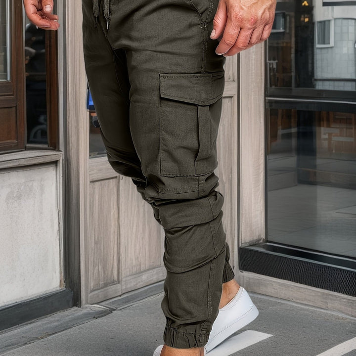 Herren Jogginghose | Cargo Stil | Schmale Passform | Sommer
