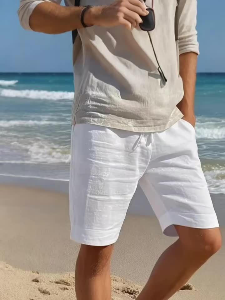 Herren Shorts | Straight | Mit Kordelzug | Sommer