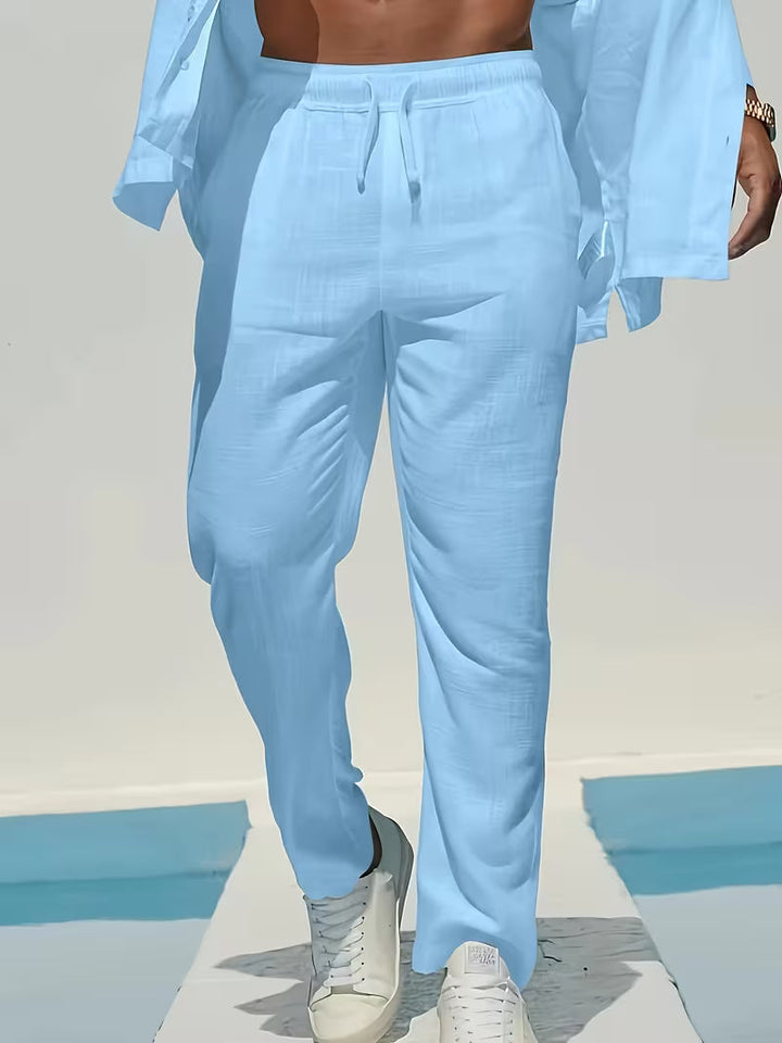 Herren Hose | Tapered | Mit Kordelzug | Sommer
