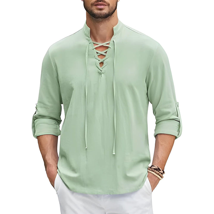 Herren Top | Straight | Mit Schnürung | Sommer