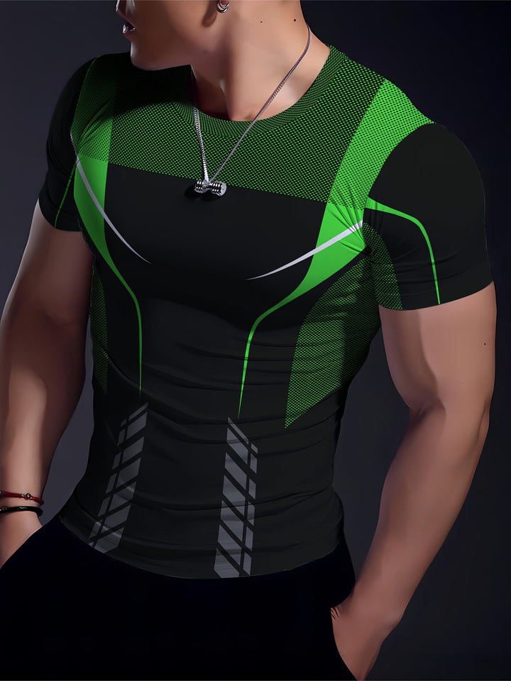 Herren Sportshirt | Slimfit | Mit Print | Sommer Pulse