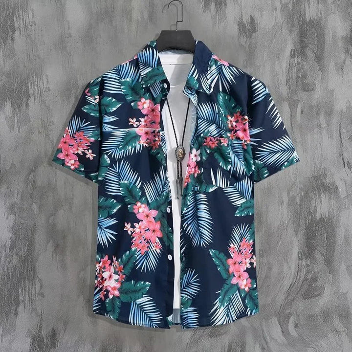 Herren Shirt | Oversized | Blumenprint | Sommer