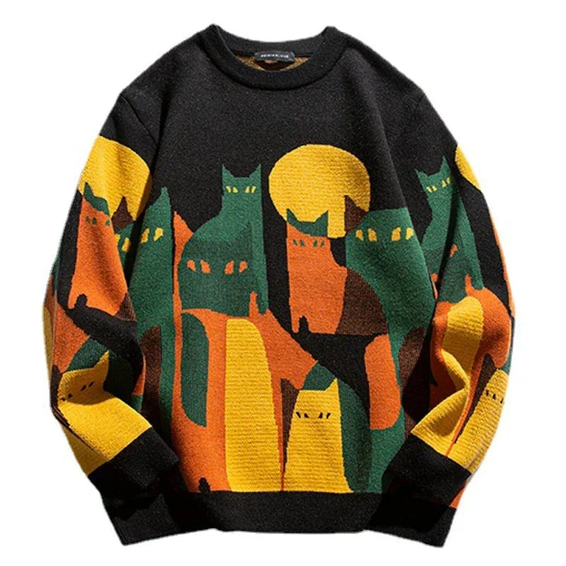 Pullover Herren | Cartoon-Motiv | Warme Kleider