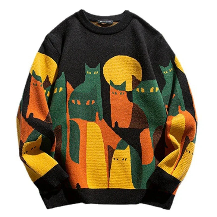 Pullover Herren | Cartoon-Motiv | Warme Kleider