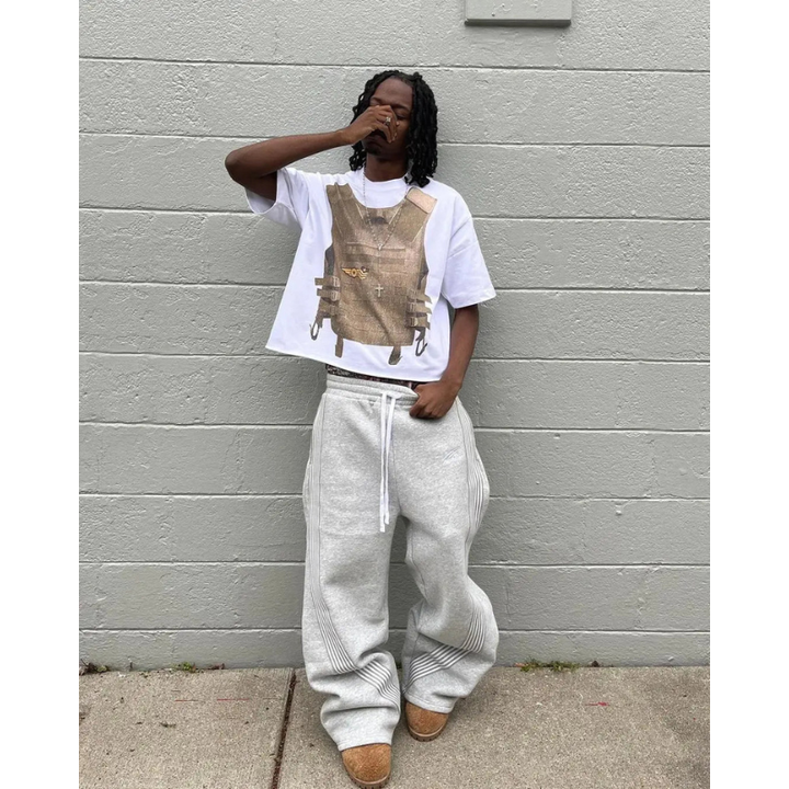 Jogginghose Herren | Breit Gestreift Sportlich | Moderne Kleider Herren