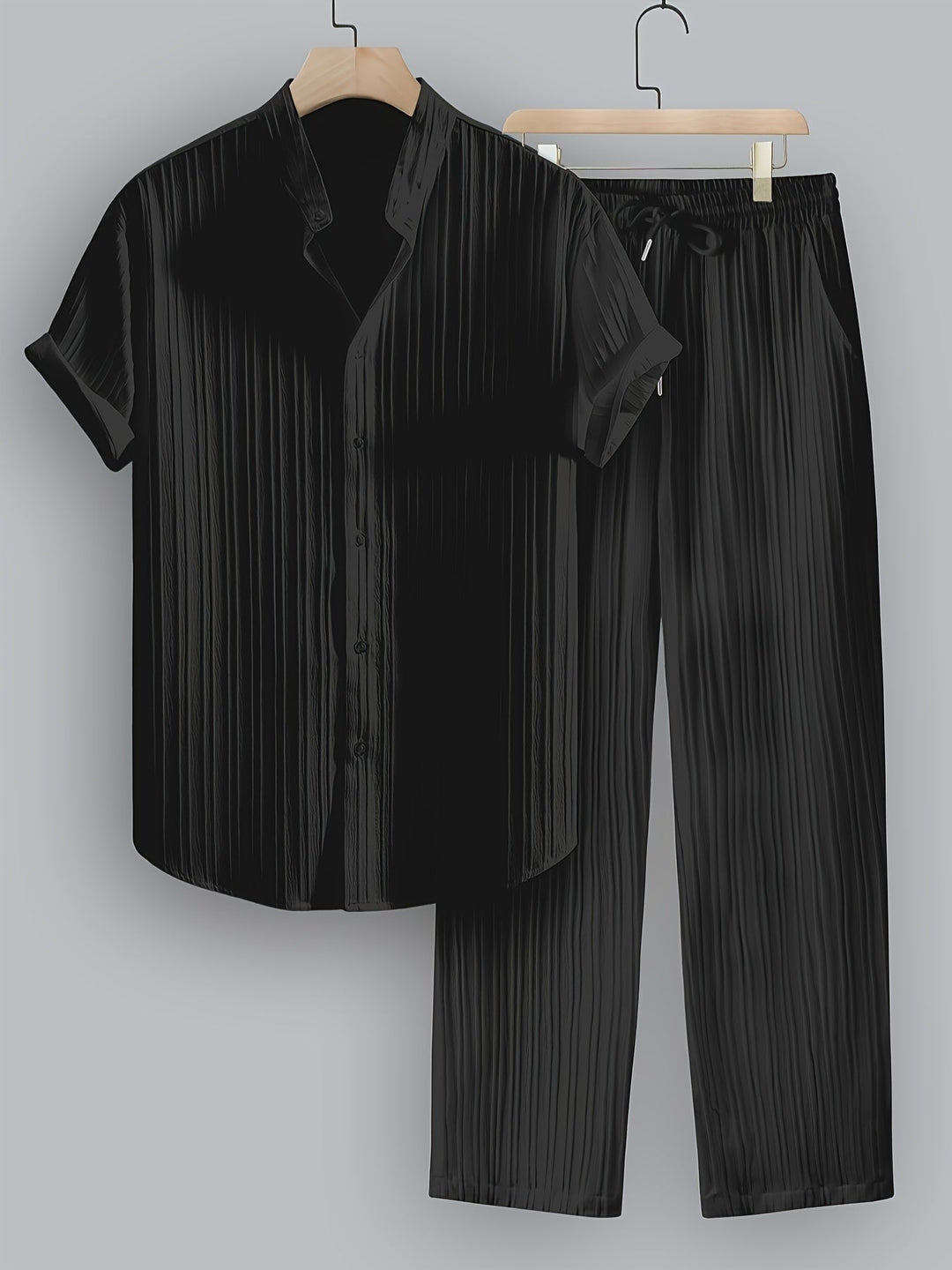 Herren Set | Strukturdesign | Lockerer Schnitt | Sommer
