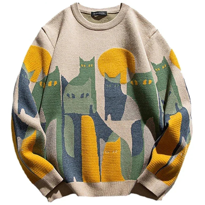 Pullover Herren | Cartoon-Motiv | Warme Kleider