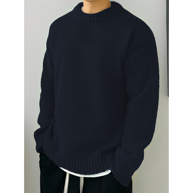 Herren Pullover | Rundhals und Lange Ärmel | Übergröße