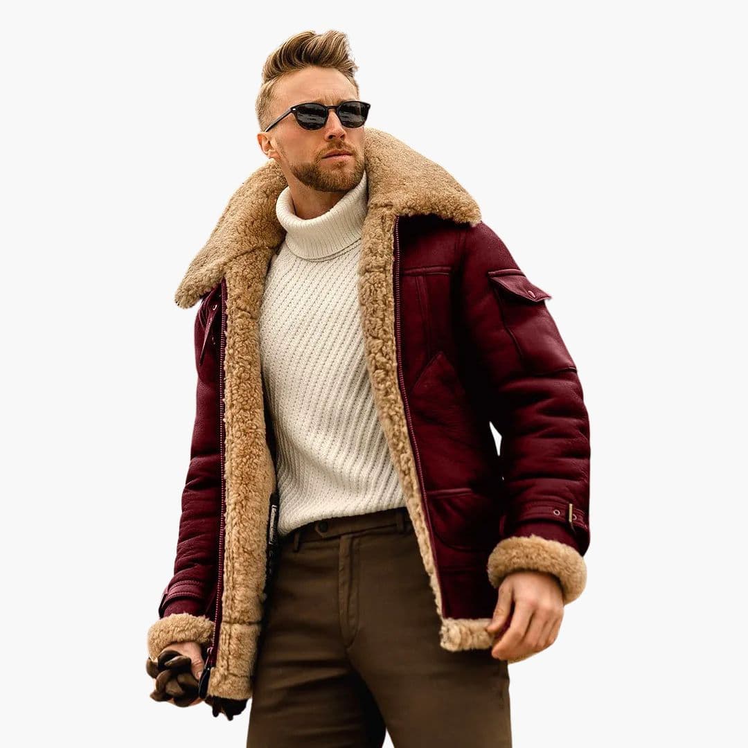 Jacke Herren | Warm Futter Kragen | Premium Winterjacke Herren