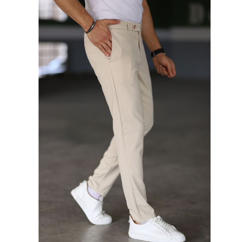 Herren Hosen | Schlanke Chino Optik | Lässig Kleider Herren
