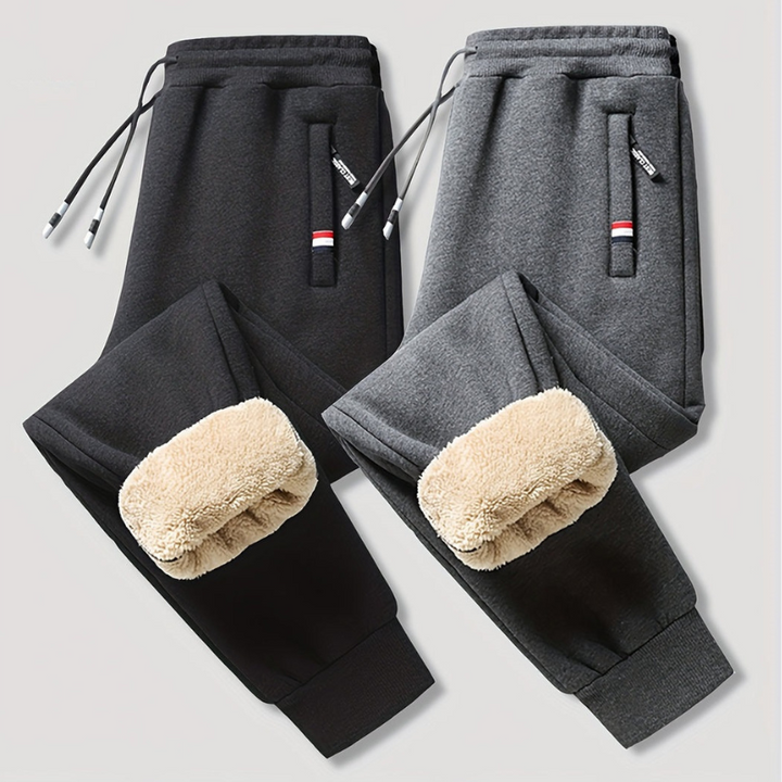 Thermohose Herren | Warme Winterhose mit Kordelzug | Bequeme Kleider