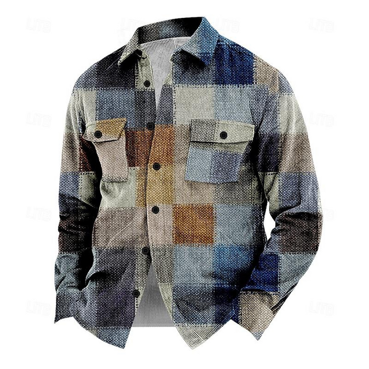 Jacke Herren | Blaue Jacke Casual | Lässiger Freizeit Look