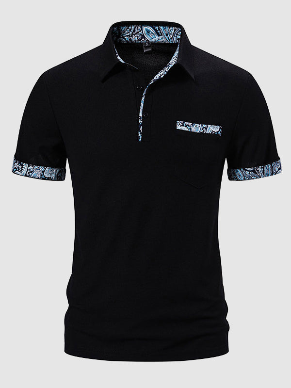 Herren Poloshirt | Slimfit | Mit Brusttasche | Sommer Detail
