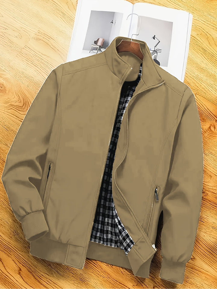 Herren Jacke | Slimfit | Reißverschluss Stehkragen | Frühling