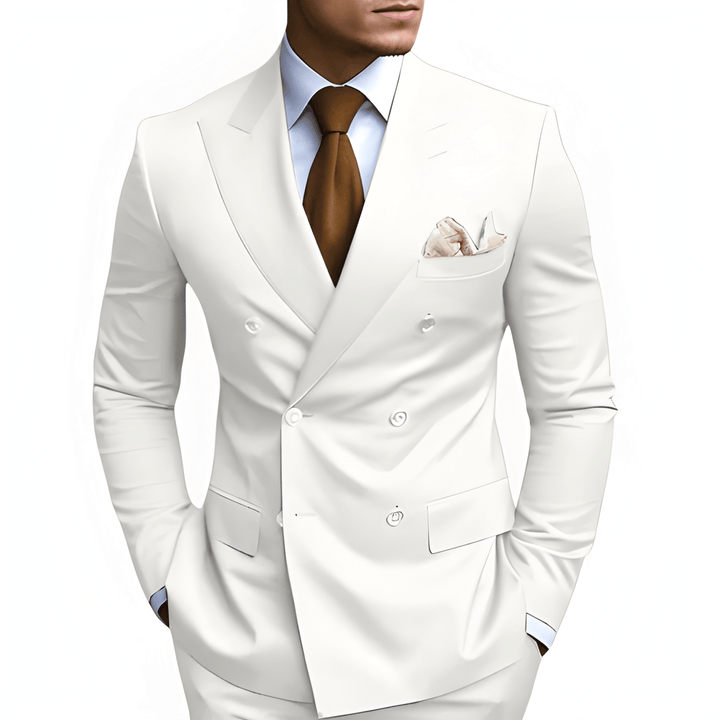 Herren Set | Zweireiher Klassisch Anzug | Elegante Kleidung Herren