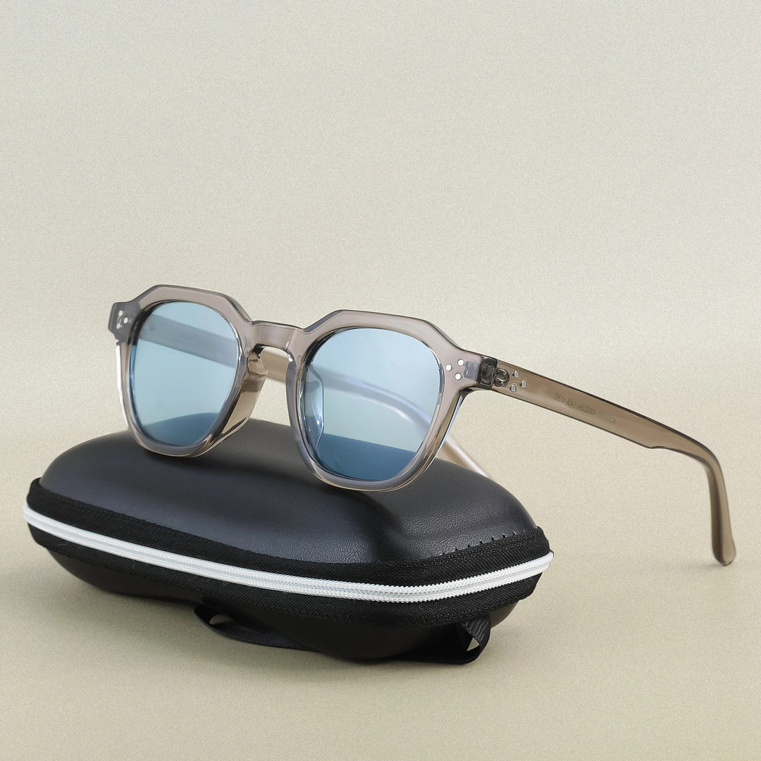 Herren Sonnenbrille | Grünes Gestell | Braun verspiegelte Gläser | Sommer