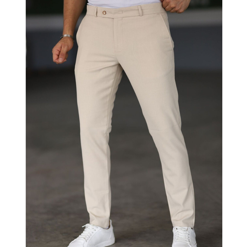 Herren Hosen | Schlanke Chino Optik | Lässig Kleider Herren