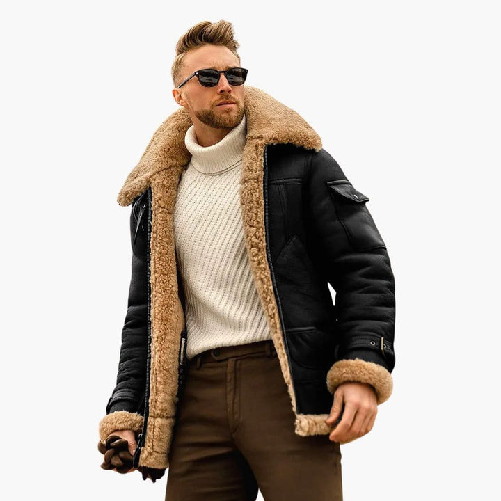 Jacke Herren | Warm Futter Kragen | Premium Winterjacke Herren