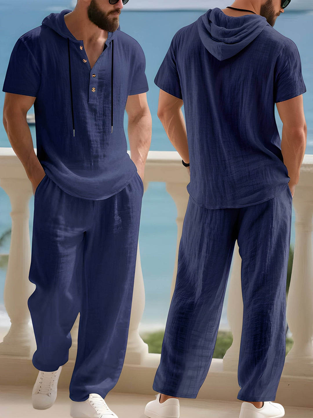 Herren Set | Elegant | Mit Kapuze | Sommer