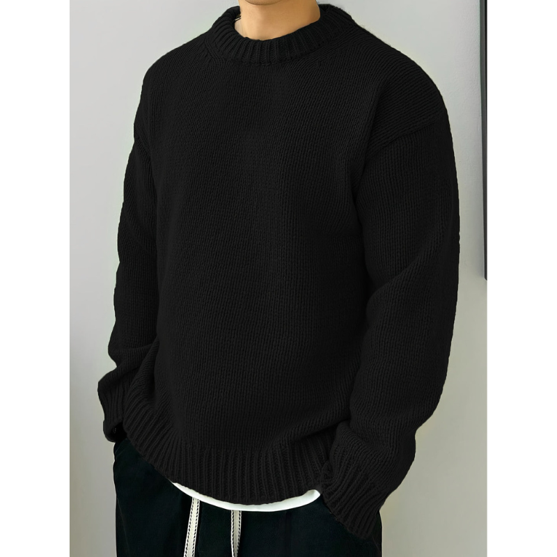 Herren Pullover | Rundhals und Lange Ärmel | Übergröße