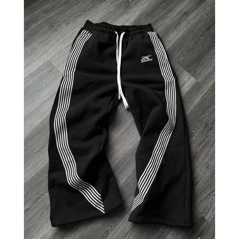 Jogginghose Herren | Breit Gestreift Sportlich | Moderne Kleider Herren