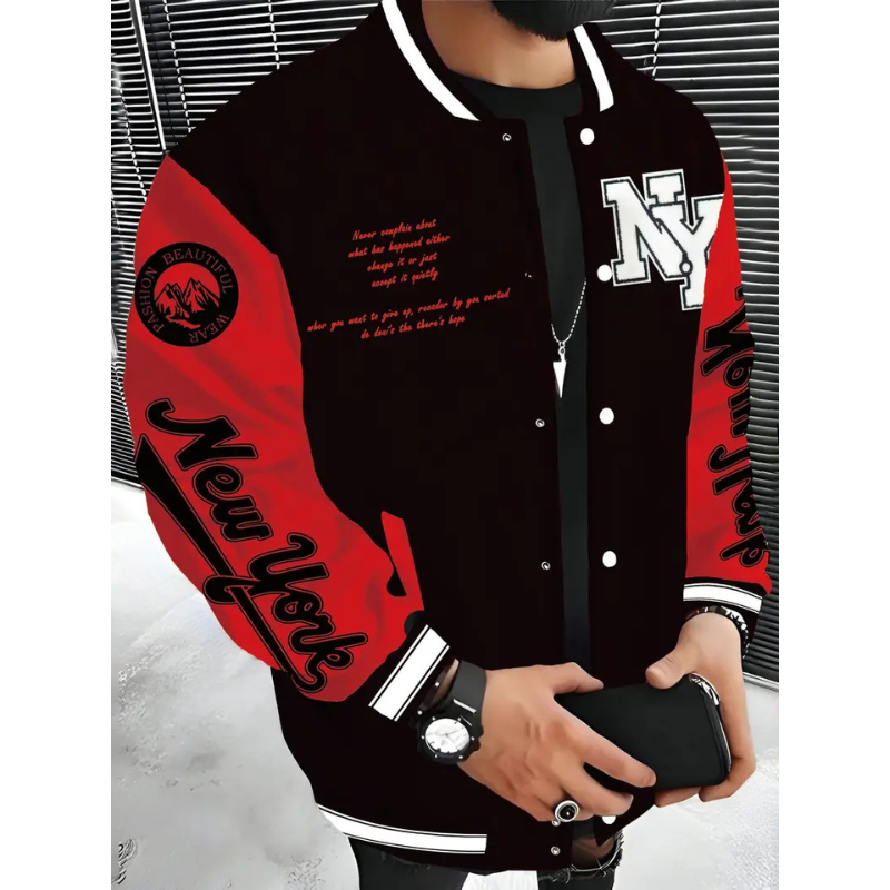 Jacke Herren | Streetwear Varsity Stil | Winterjacke Herren