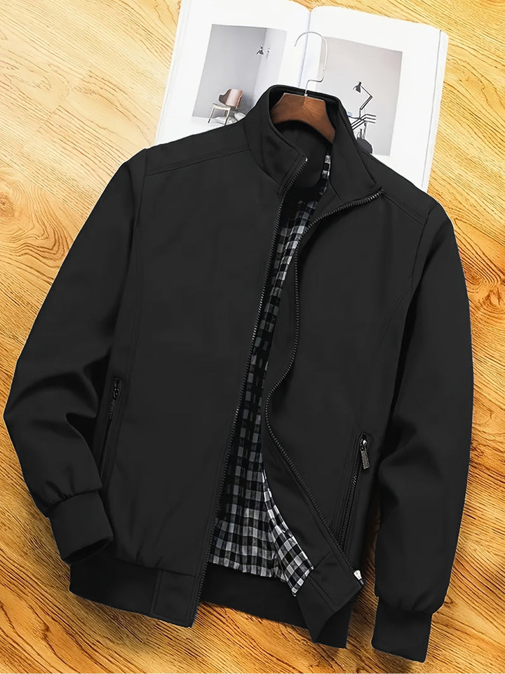 Herren Jacke | Slimfit | Reißverschluss Stehkragen | Frühling