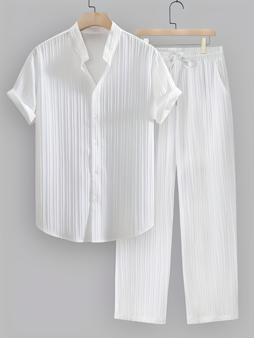 Herren Set | Strukturdesign | Lockerer Schnitt | Sommer