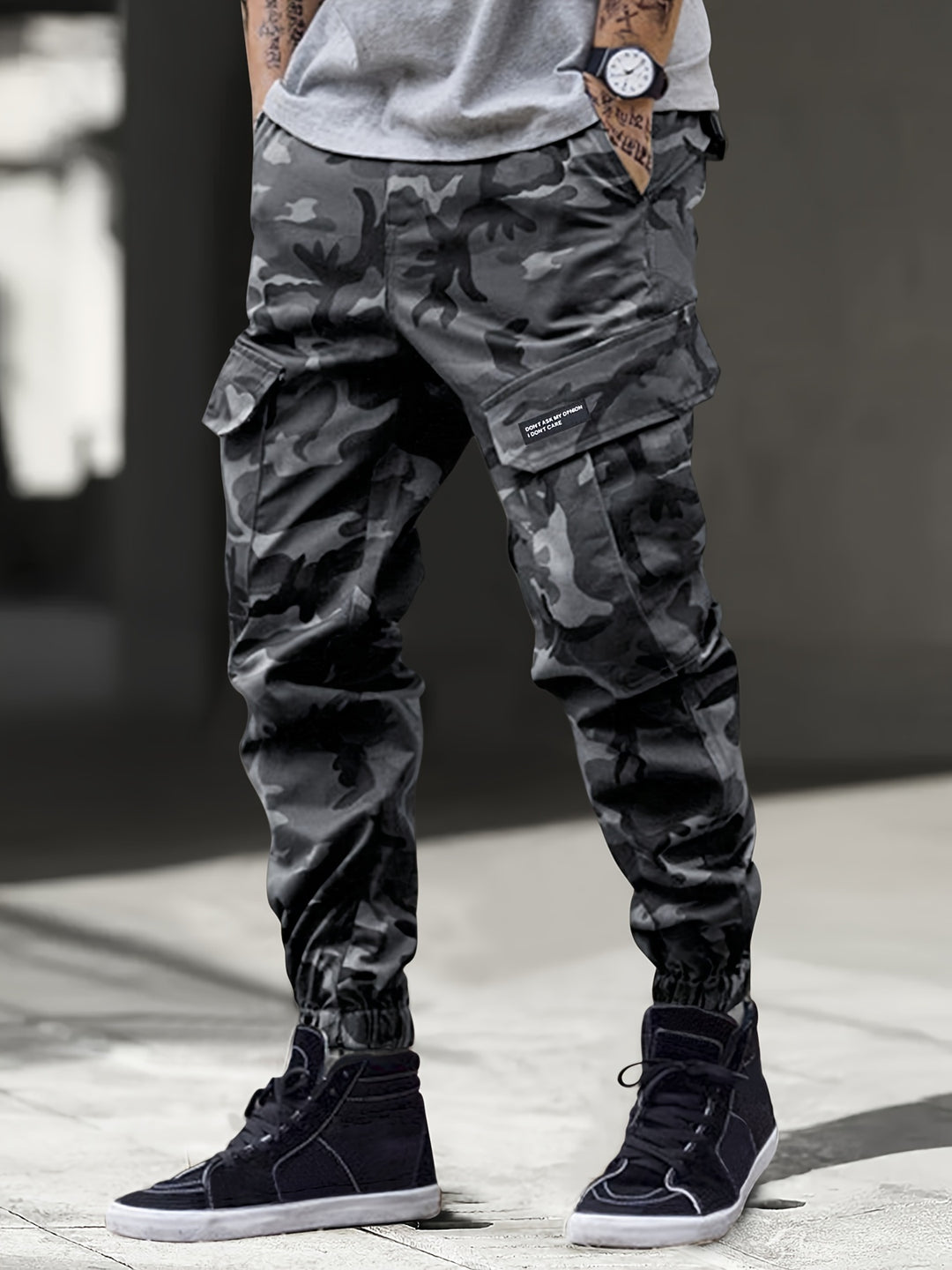 Herren Hose | Tapered Cargo | Mit Taschen | Sommer
