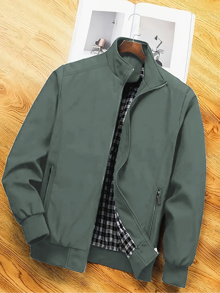Herren Jacke | Slimfit | Reißverschluss Stehkragen | Frühling