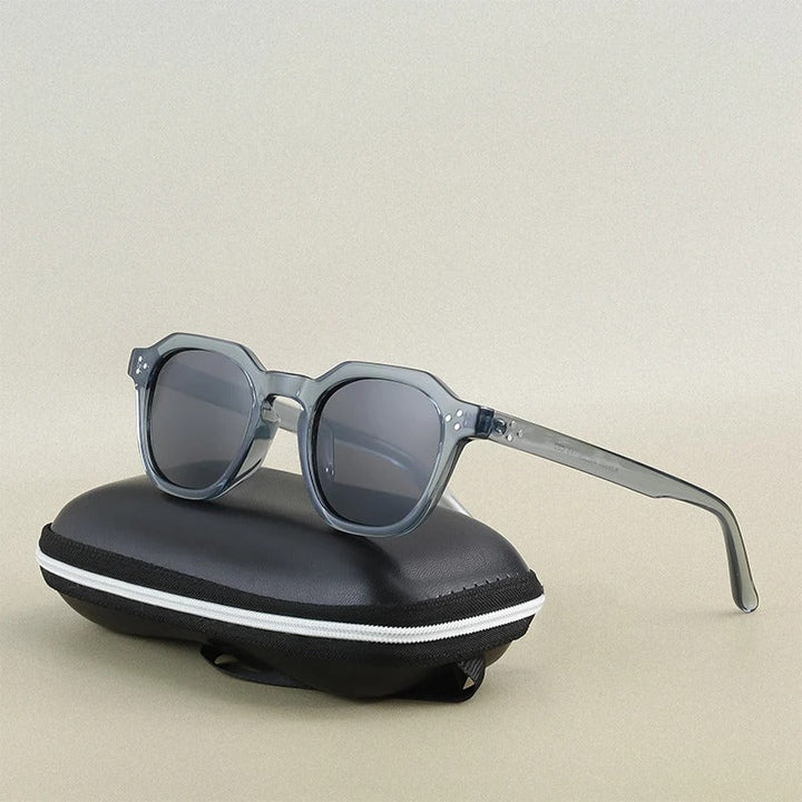 Herren Sonnenbrille | Grünes Gestell | Braun verspiegelte Gläser | Sommer