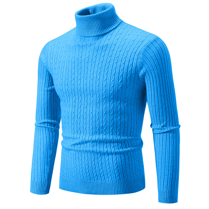 Rollkragenpullover Herren | Pullover Strick | Zopfmuster Design