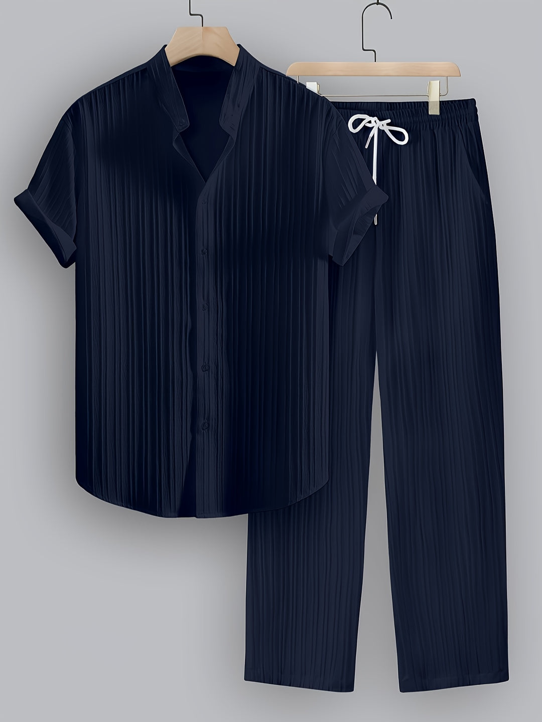 Herren Set | Strukturdesign | Lockerer Schnitt | Sommer