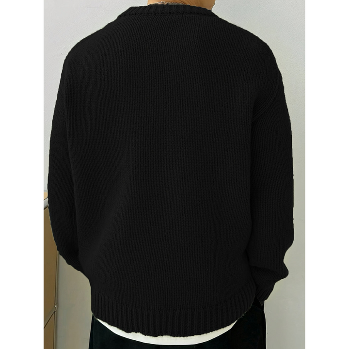Herren Pullover | Rundhals und Lange Ärmel | Übergröße