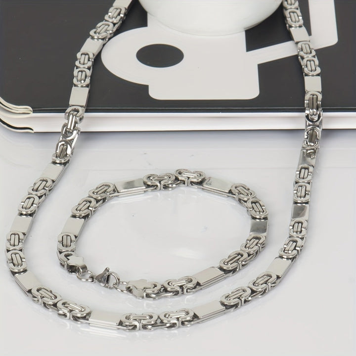 Herren Schmuck Set | Ketten &amp; Armband | Edelstahl Design | Sommer