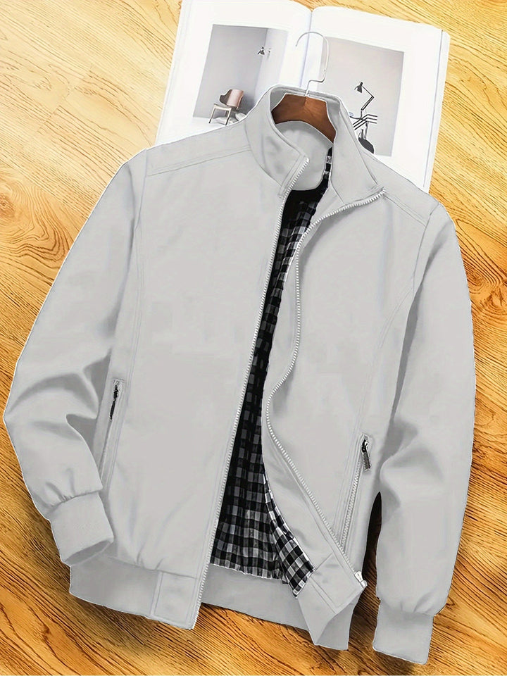 Herren Jacke | Slimfit | Reißverschluss Stehkragen | Frühling