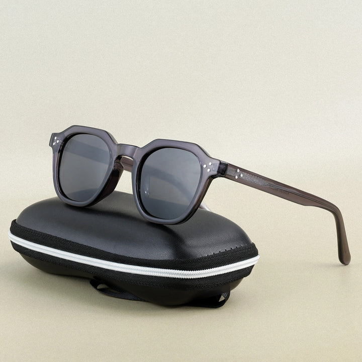 Herren Sonnenbrille | Grünes Gestell | Braun verspiegelte Gläser | Sommer