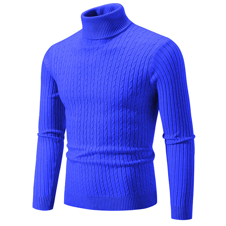 Rollkragenpullover Herren | Pullover Strick | Zopfmuster Design